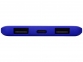 Портативное зарядное устройство «Reserve» с USB Type-C, 5000 mAh, синий, пластик с покрытием soft-touch - 5