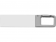 USB-флешка на 16 Гб «Hook» с карабином, белый/серебристый - 1
