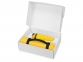 Подарочный набор Cozy с пледом и термокружкой, желтый/темно-серый/черный, плед - флис из 100% полиэстера, термокружка - пластик - 1