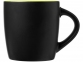 Керамическая чашка «Riviera», черный/лайм, керамика - 1