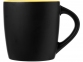 Керамическая чашка «Riviera», керамика, черный/желтый - 1
