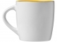 Керамическая чашка «Aztec», белый/желтый, керамика - 2