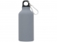 Бутылка «Oregon» с карабином, матовая, серый, алюминий без БФА - 1