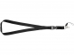 Шнурок «Sagan» с отстегивающейся пряжкой и держателем для телефона, черный, полиэстер - 3
