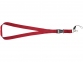 Шнурок «Sagan» с отстегивающейся пряжкой и держателем для телефона, красный, полиэстер - 3