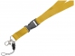 Шнурок «Sagan» с отстегивающейся пряжкой и держателем для телефона, желтый, полиэстер - 2