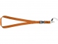 Шнурок «Sagan» с отстегивающейся пряжкой и держателем для телефона, оранжевый, полиэстер - 3