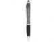 Ручка-стилус пластиковая шариковая «Nash» крапчатая, черный/серебристый, АБС пластик - 1
