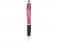 Ручка-стилус пластиковая шариковая «Nash» крапчатая, красный/черный/серебристый, АБС пластик - 1