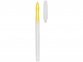 Ручка пластиковая шариковая «Rocinha», желтый/белый полупрозрачный, пластик - 1