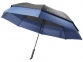 Зонт-трость выдвижной, черный/темно-синий, эпонж полиэстер - 7