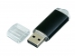 USB 2.0- флешка на 16 Гб с прозрачным колпачком, черный - 1