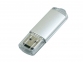 USB 2.0- флешка на 16 Гб с прозрачным колпачком, серебристый - 2