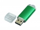 USB 2.0- флешка на 16 Гб с прозрачным колпачком, зеленый - 1