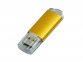 USB 2.0- флешка на 16 Гб с прозрачным колпачком, золотистый - 2