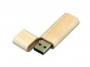 USB 2.0- флешка на 16 Гб эргономичной прямоугольной формы с округленными краями, натуральный - 1