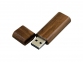 USB 2.0- флешка на 16 Гб эргономичной прямоугольной формы с округленными краями, коричневый - 1