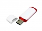 USB 2.0- флешка на 16 Гб с цветными вставками, белый/красный - 1