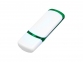 USB 2.0- флешка на 16 Гб с цветными вставками, белый/зеленый - 2