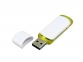 USB 2.0- флешка на 16 Гб с цветными вставками, белый/желтый - 1