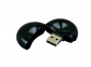 USB 2.0- флешка промо на 16 Гб круглой формы, черный - 1