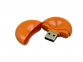 USB 2.0- флешка промо на 16 Гб круглой формы, оранжевый - 1