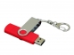 USB 2.0- флешка на 16 Гб с поворотным механизмом и дополнительным разъемом Micro USB, красный/серебристый - 2