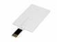 USB 2.0- флешка на 16 Гб в виде пластиковой карты с откидным механизмом, белый - 1
