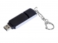 USB 2.0- флешка промо на 16 Гб с прямоугольной формы с выдвижным механизмом, черный/серебристый - 1