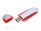 USB 2.0- флешка промо на 16 Гб овальной формы, красный - 1