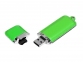 USB 2.0- флешка на 16 Гб классической прямоугольной формы, зеленый/серебристый - 1