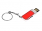 USB 2.0- флешка на 16 Гб с выдвижным механизмом и мини чипом, серебристый/красный - 1