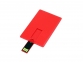 USB 2.0- флешка на 16 Гб в виде пластиковой карты, красный - 1