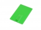 USB 2.0- флешка на 16 Гб в виде пластиковой карты, зеленый - 2