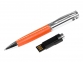 USB 2.0- флешка на 16 Гб в виде ручки с мини чипом, оранжевый/серебристый - 1