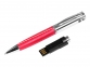 USB 2.0- флешка на 16 Гб в виде ручки с мини чипом, красный/серебристый - 1