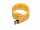 USB 2.0- флешка на 16 Гб в виде браслета, желтый - 1