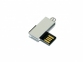 USB 2.0- флешка мини на 16 Гб с мини чипом в цветном корпусе, серебристый - 2