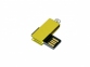 USB 2.0- флешка мини на 16 Гб с мини чипом в цветном корпусе, желтый - 2