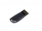 USB 2.0- флешка на 16 Гб компактная с мини чипом и овальным отверстием, антрацит - 2