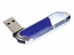 USB 2.0- флешка на 16 Гб в виде карабина, синий/серебристый - 1