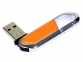 USB 2.0- флешка на 16 Гб в виде карабина, оранжевый/серебристый - 1