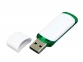USB 2.0- флешка на 32 Гб с цветными вставками, белый/зеленый - 1