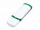 USB 2.0- флешка на 64 Гб с цветными вставками, белый/зеленый - 2