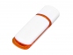USB 2.0- флешка на 64 Гб с цветными вставками, белый/оранжевый - 2