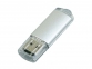 USB 2.0- флешка на 32 Гб с прозрачным колпачком, серебристый - 2