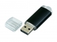 USB 2.0- флешка на 64 Гб с прозрачным колпачком, черный - 1