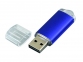 USB 2.0- флешка на 64 Гб с прозрачным колпачком, синий - 1