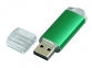 USB 2.0- флешка на 64 Гб с прозрачным колпачком, зеленый - 1