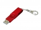 USB 2.0- флешка промо на 32 Гб с поворотным механизмом и однотонным металлическим клипом, красный - 1